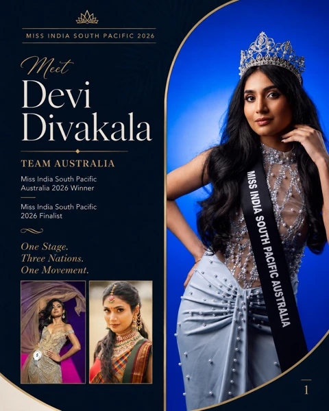 Devi Divakala, Team Australia, official contestant profile cover