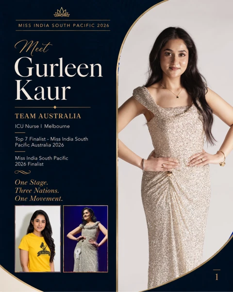 Gurleen Kaur, Team Australia, official contestant profile cover