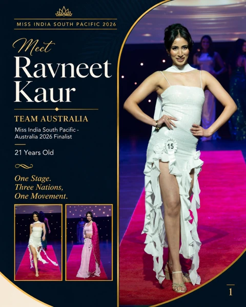 Ravneet Kaur, Team Australia, official contestant profile cover